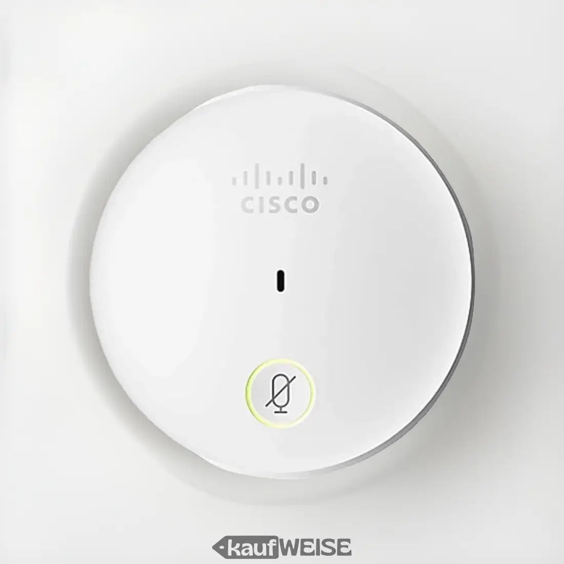 Weißer runder Cisco Konferenzlautsprecher mit Stummtaste für Webex Room 55