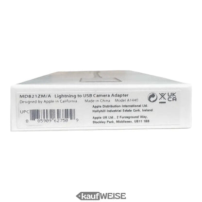 Original Apple Lightning auf USB Kamera Adapter in Verpackung für iPhone iPad