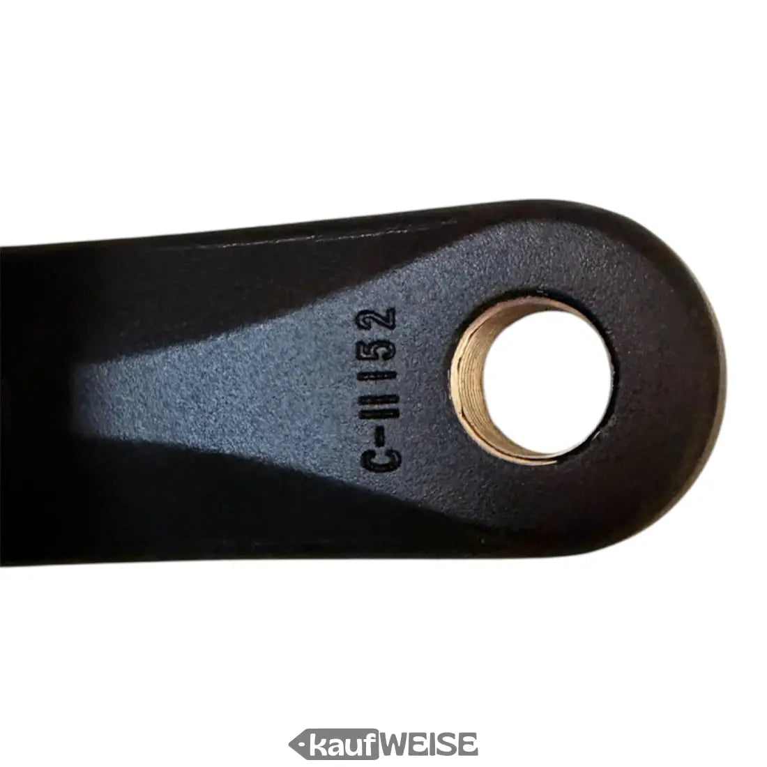 Schwarzer Metall-Griff mit Loch und C-1152-Gravur für Volta GTS One Kurbelsatz